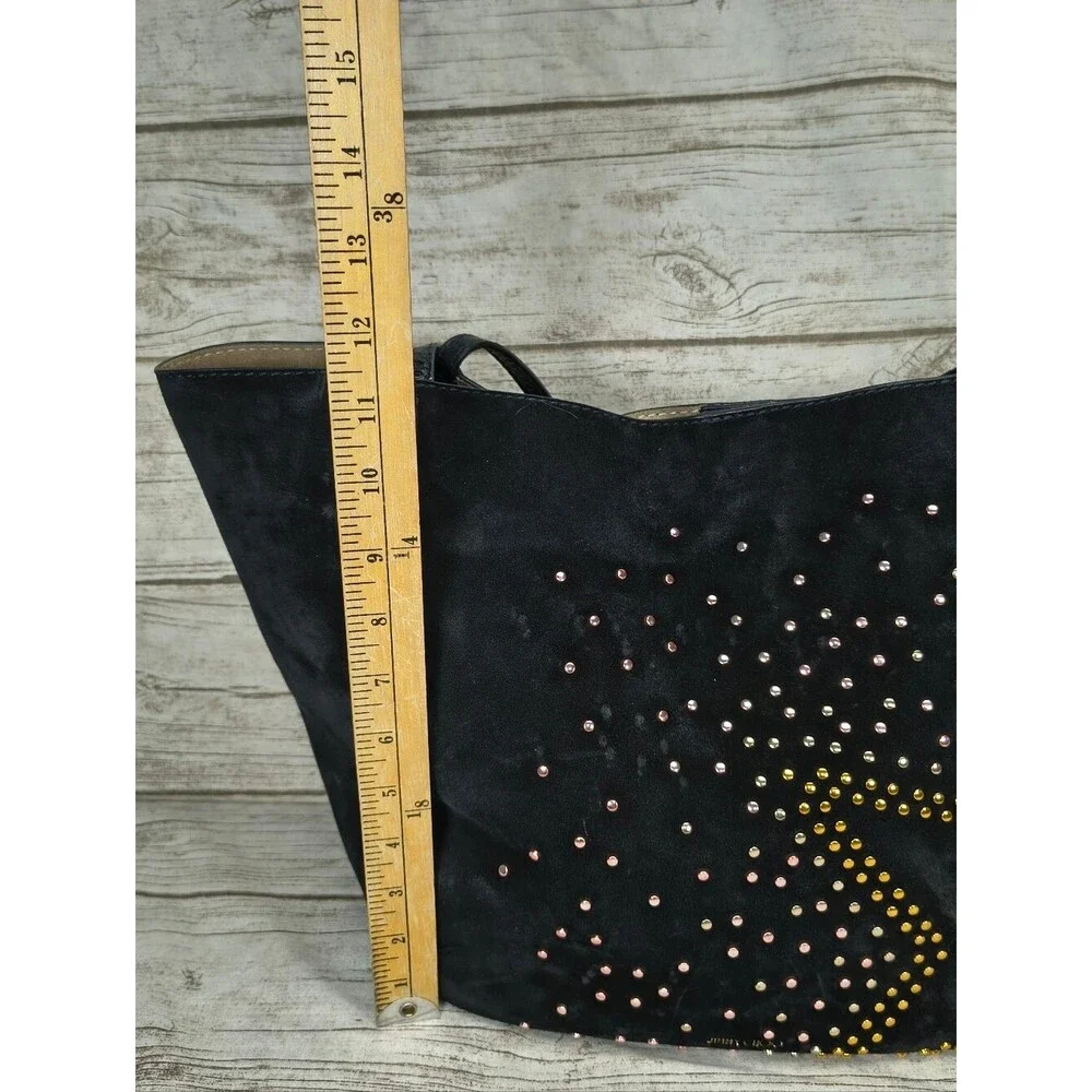 Jimmy Choo Stevie Hobo Bag Black Suede
